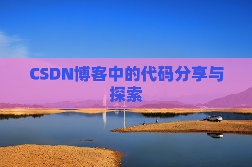 CSDN博客中的代码分享与探索